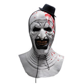 Horror Movie Terrifier Clown Latex Mask Cosplay Accessories Halloween carnival Props