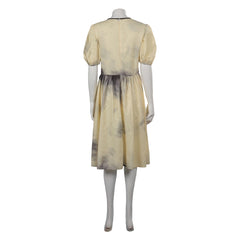 Horror Movie The Exorcist Katherine Yellow Dress Outfits Cosplay Costume Halloween Carnival Suit