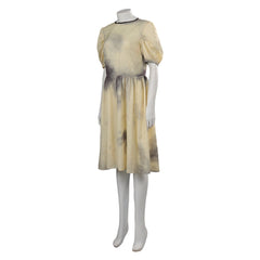 Horror Movie The Exorcist Katherine Yellow Dress Outfits Cosplay Costume Halloween Carnival Suit