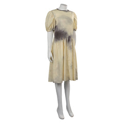 Horror Movie The Exorcist Katherine Yellow Dress Outfits Cosplay Costume Halloween Carnival Suit