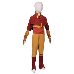 Kids Children Anime Avatar: The Last Airbender (2024) Aang Yellow Set Cosplay Costume Outfits Halloween Carnival Suit