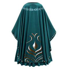 Kids Children Frozen Anna Princess Green Dress Outfits Cosplay Costume Halloween Carnival Suit