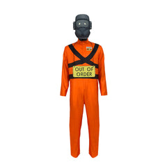 Kids Children Game Lethal Company Orange protective Jumpsuit Outfits Cosplay Costume Halloween Carnival Suit