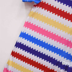 Kids Children Movie Barbie 2023 Allan Colorful Striped Shirt Outfits Cosplay Costume Halloween Carnival Suit