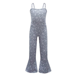 Kids Children Movie Barbie 2023 Barbie Party Sequin Jumpsuit Outfits Cosplay Costume Suit