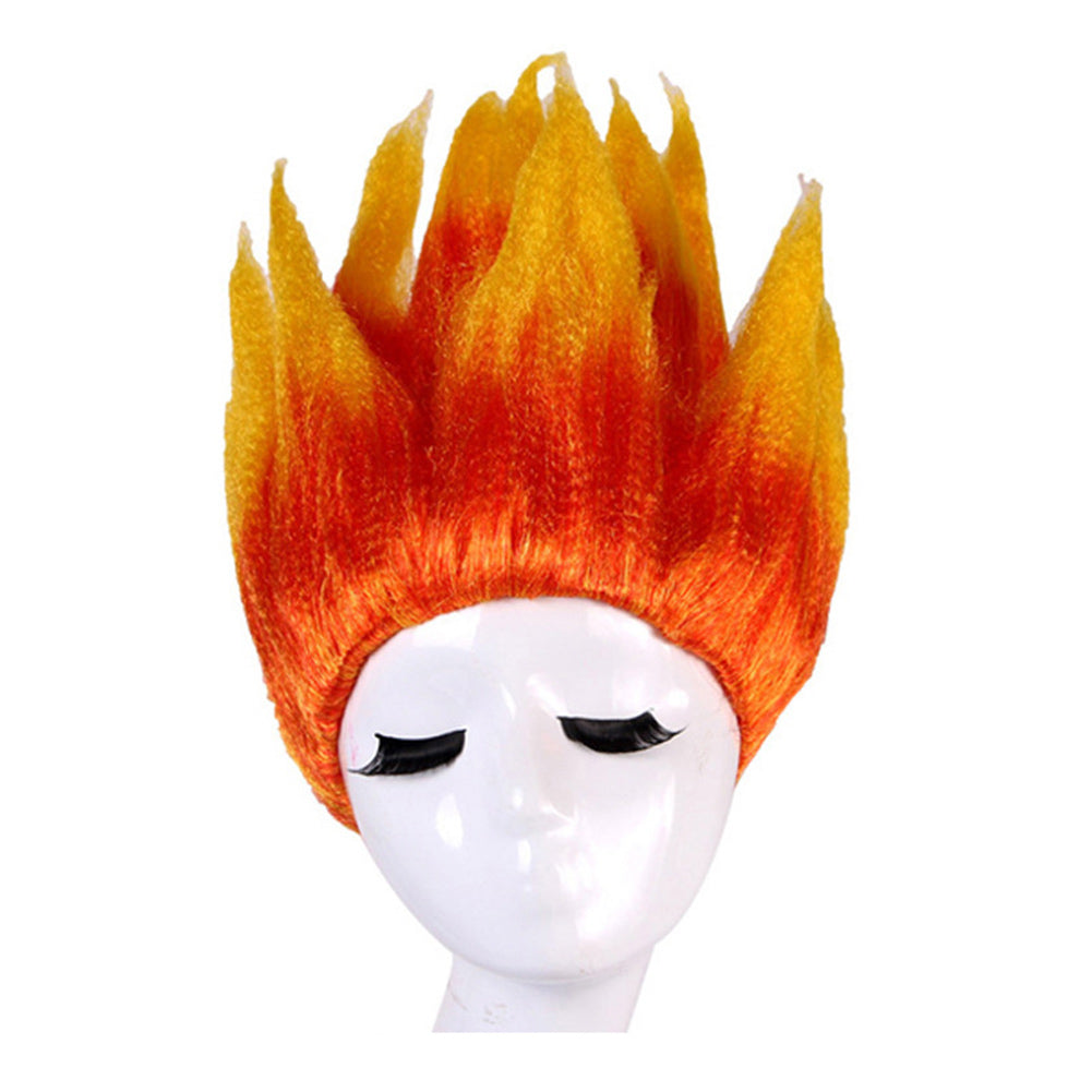 Kids Children Movie Elemental (2023) Ember Cosplay Wig Heat Resistant Synthetic Hair Carnival Halloween Party Props