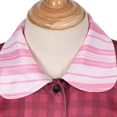 Kids Children Movie Wonka 2023 Noodle Calah Lane Pink Dress Set Outfits Cosplay Costume Halloween Carnival Suit