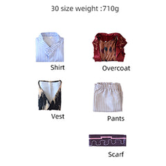 Kids Children Movie Wonka 2023 Willy Wonka Red Coat Outfits Cosplay Costume Halloween Carnival Suit