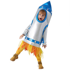 Kids Children Rocket Inflatable Costume Funny Party Jumpsuit Cosplay Costume Halloween Carnival Suit