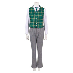 Anime Black Butler/Kuroshitsuji 2024 Public School Herman Greenhill Black Uniform Set Cosplay Costume Halloween Carnival Suit