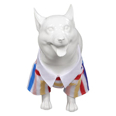 Movie Barbie 2023 Allan Dog Colorful Striped Shirt Pet Clothing Cosplay Costume Suit
