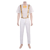 Movie Barbie 2023 Allan White Suspenders Party Set Outfits Cosplay Costume Suit