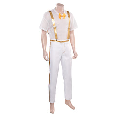 Movie Barbie 2023 Allan White Suspenders Party Set Outfits Cosplay Costume Suit