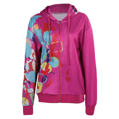 Movie Barbie 2023 Barbie Pink Printed Hoodie Outfits Cosplay Costume Halloween Carnival Suit