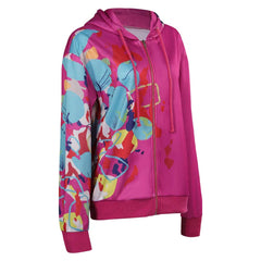 Movie Barbie 2023 Barbie Pink Printed Hoodie Outfits Cosplay Costume Halloween Carnival Suit