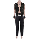 Movie Barbie 2023 Ken Black Fringe Set Outfits Cosplay Costume Halloween Carnival Suit