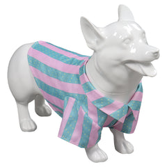 Movie Barbie 2023 Ken Pet Clothing Pink Green Striped Shirt Dog Outfits Cosplay Costume Suit