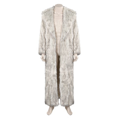 Movie Barbie 2023 Ken White Long Wool Coat Outfits Cosplay Costume Suit