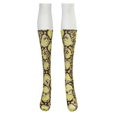 Movie Barbie 2023 Weird Barbie Yellow Serpentine Socks Cosplay Accessories Halloween Carnival Props