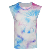 Movie Barbie Ken Blue Tie-dye Vest Outfits Cosplay Costume Suit