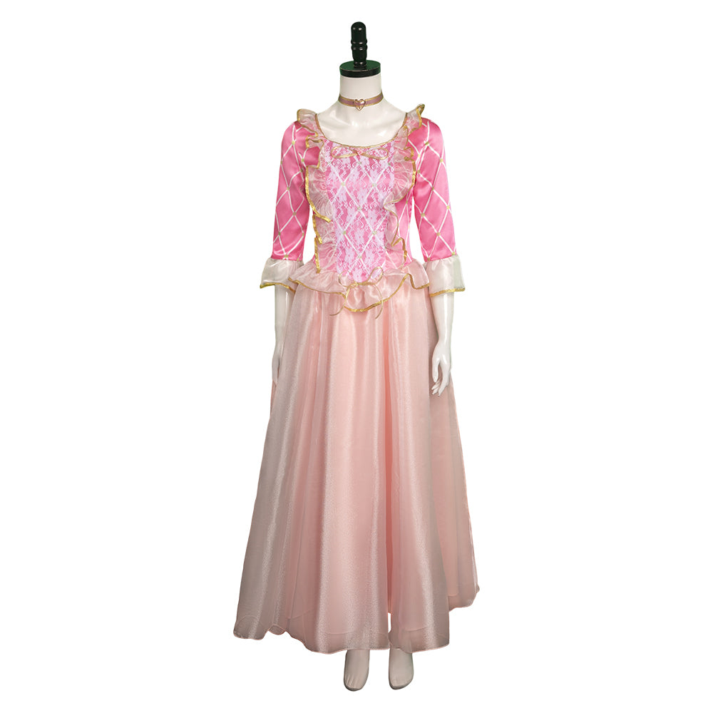 Movie Barbie As The Princess And The Pauper Anneliese Pink Dress Outfi