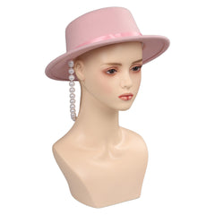 Movie Barbie Pink hat Accessories Cosplay Costume Halloween Carnival Suit