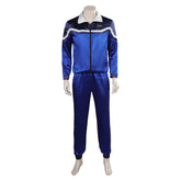 Movie Blue Beetle Mr.Reyes Blue Leisure Set Outfits Cosplay Costume Suit