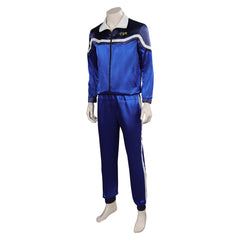 Movie Blue Beetle Mr.Reyes Blue Leisure Set Outfits Cosplay Costume Suit