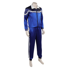 Movie Blue Beetle Mr.Reyes Blue Leisure Set Outfits Cosplay Costume Suit