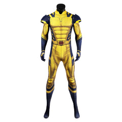 Movie Deadpool 3 Wolverine James Howlett Yellow Jumpsuit Outfits Cosplay Costume Halloween Carnival Suit