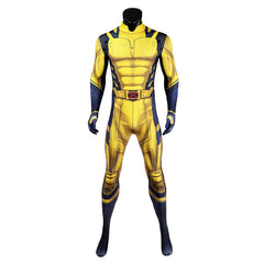 Movie Deadpool 3 Wolverine James Howlett Yellow Jumpsuit Outfits Cosplay Costume Halloween Carnival Suit