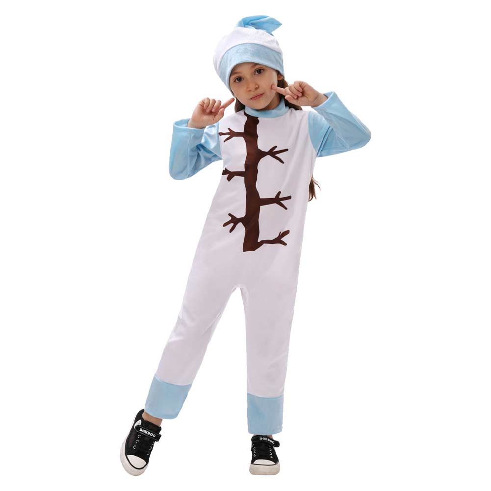 Movie Frozen 2 Olaf White Christmas Jumpsuit Sleepwear Outfits Cosplay Costume Halloween Carnival Suit