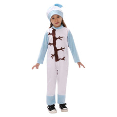 Movie Frozen 2 Olaf White Christmas Jumpsuit Sleepwear Outfits Cosplay Costume Halloween Carnival Suit