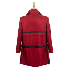 Movie Ghostbusters 2024 Phoebe Red Coat Outfits Cosplay Costume Halloween Carnival Suit