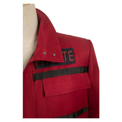 Movie Ghostbusters 2024 Phoebe Red Coat Outfits Cosplay Costume Halloween Carnival Suit