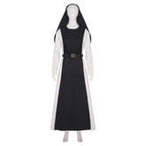 Movie Immaculate (2024) Cecilia Black Dress Cosplay Costume Outfits Halloween Carnival Suit