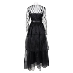 Movie Lisa Frankenstein (2024) Misty Black Dress Outfits Cosplay Costume Halloween Carnival Suit