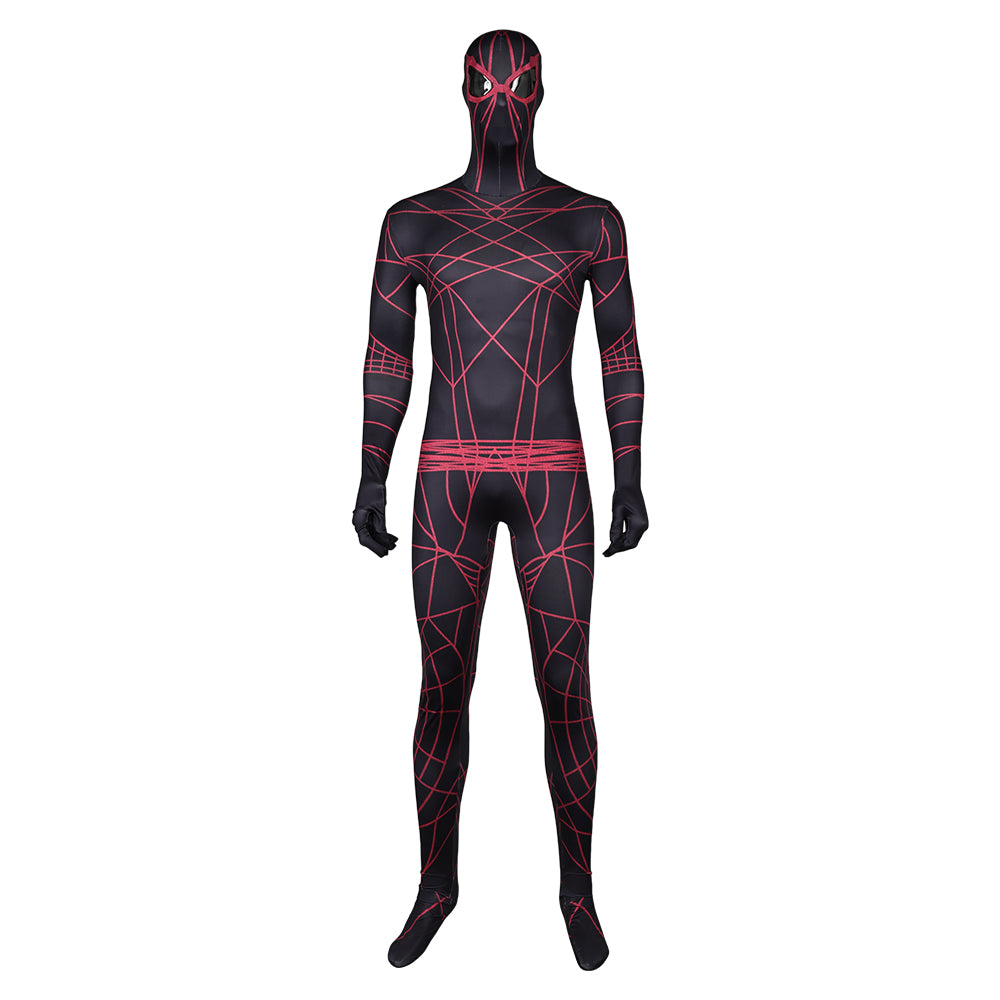 Movie Madame Web 2023 Ezekiel Sims Black Jumpsuit Outfits Cosplay Costume Halloween Carnival Suit