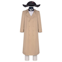 Movie Napoleon Napoleon Long Coat Outfits Cosplay Costume Halloween Carnival Suit