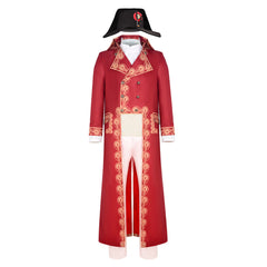 Movie Napoleon Napoleon Red Coat Set Outfits Cosplay Costume Halloween Carnival Suit