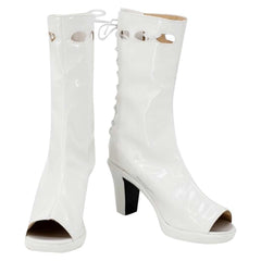 Movie Poor Things 2023 Bella Baxter White Shoes Boots Cosplay Accessories Halloween Carnival Props