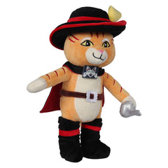 Movie Puss in Boots: The Last Wish Cat Hero Cosplay Plush Toys Cartoon Soft Stuffed Dolls Mascot Birthday Xmas Gift