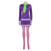 Movie Scooby Doo Daphne Blake Scoob Purple Dress Outfits Cosplay Costume Suit