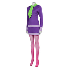 Movie Scooby Doo Daphne Blake Scoob Purple Dress Outfits Cosplay Costume Suit