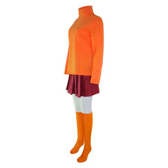 Movie Scooby-Doo! and Krypto, Too! (2023) Velma Yellow Set Outfits Cosplay Costume Halloween Carnival Suit