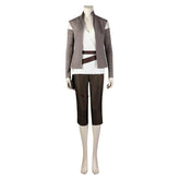 Movie Star Wars Rey Gray Set Outfits Cosplay Costume Halloween Carnival Suit