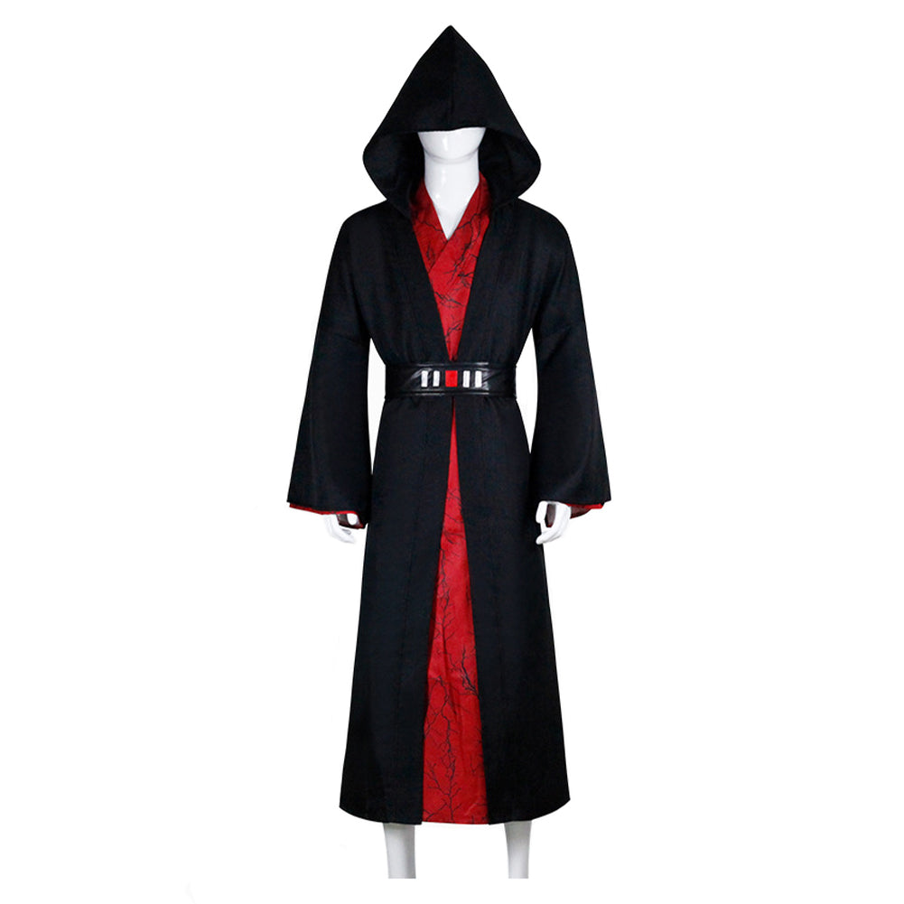 Movie Star Wars Sheev Palpatine Black Set Outfits Cosplay Costume Halloween Carnival Suit