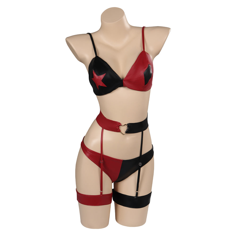 Movie Suicide Squad Harley Quinn Red Sexy lingerie Outfits Cosplay