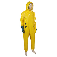 Movie The Backrooms Wanderer Yellow Jumpsuit Outfits Cosplay Costume Halloween Carnival Suit