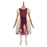 Movie The Exorcist Katherine Red Dress Outfits Cosplay Costume Halloween Carnival Suit